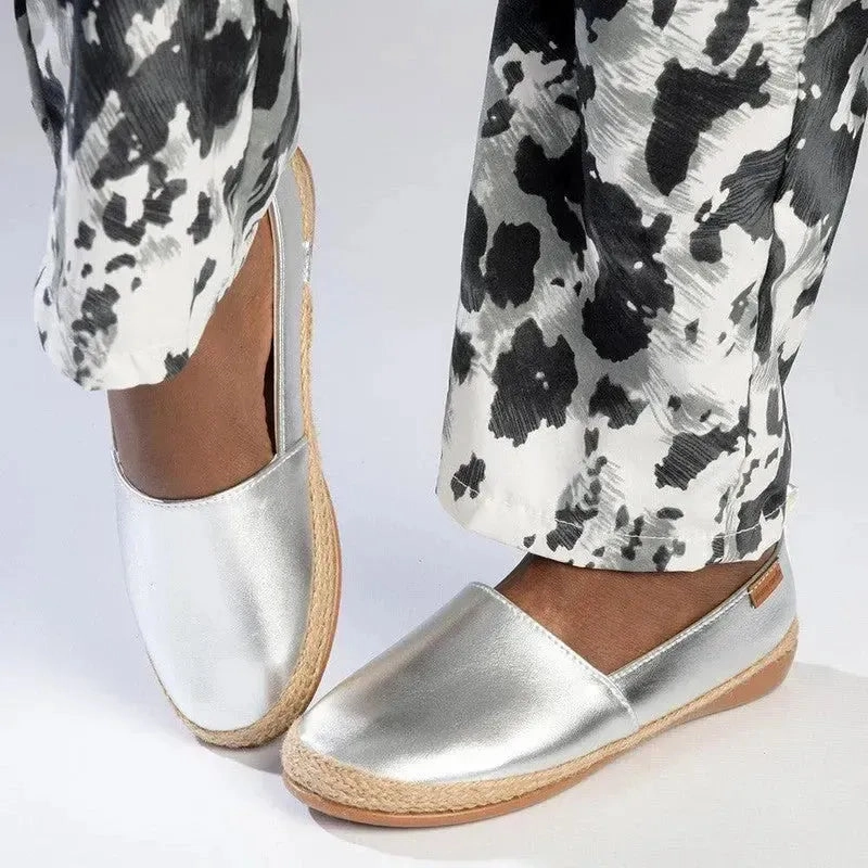Brogues 2019 Pierre Cardin St Tropez Espadrille Slip On - Silver
