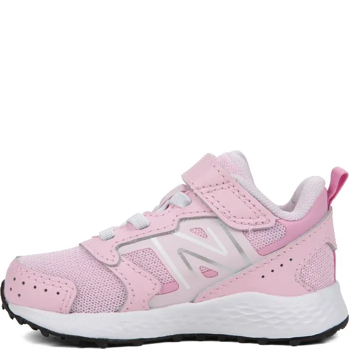 New Balance 9060 Moonrock Linen Toddlers' Fresh Foam 650 Bungee Lace with Top Strap