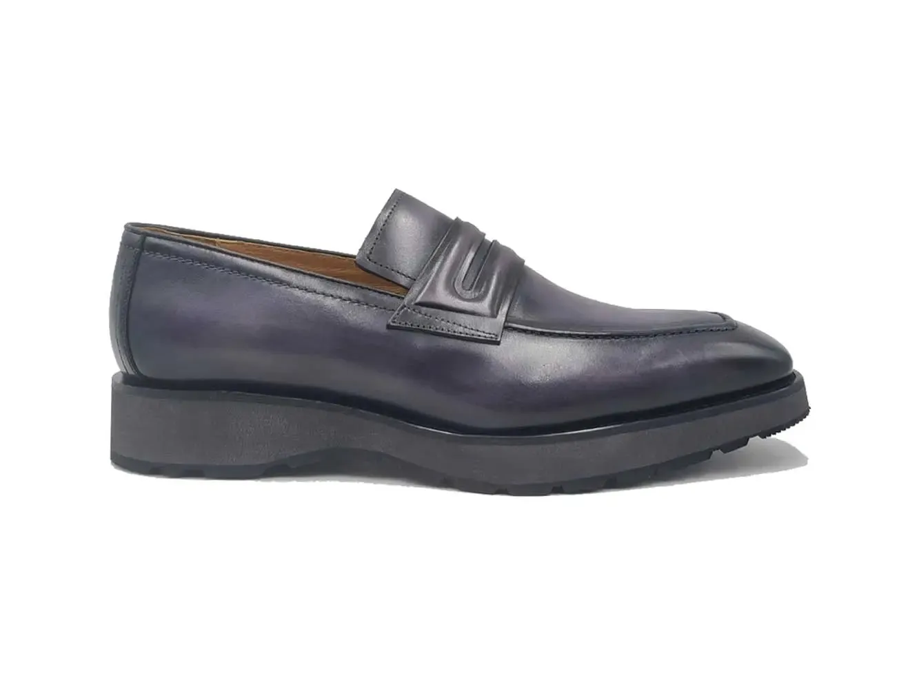 Chelsea Loafers Leather Penny Loafer in Chunky Sole