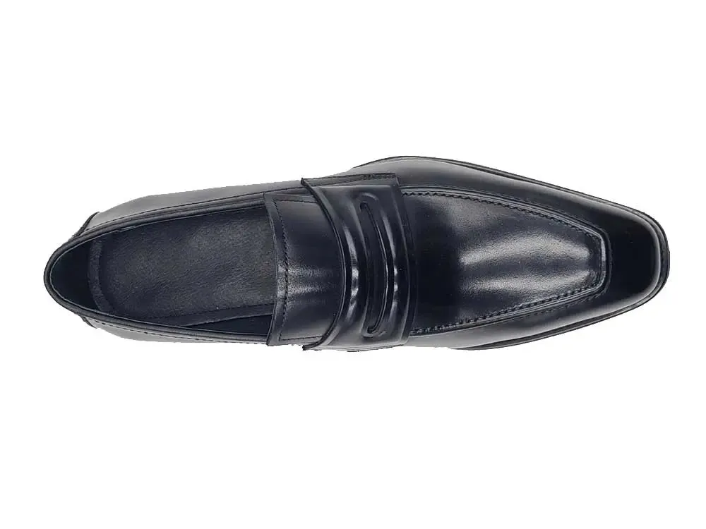 Leather Penny Loafer in Chunky Sole Leather Slip-on Loafers