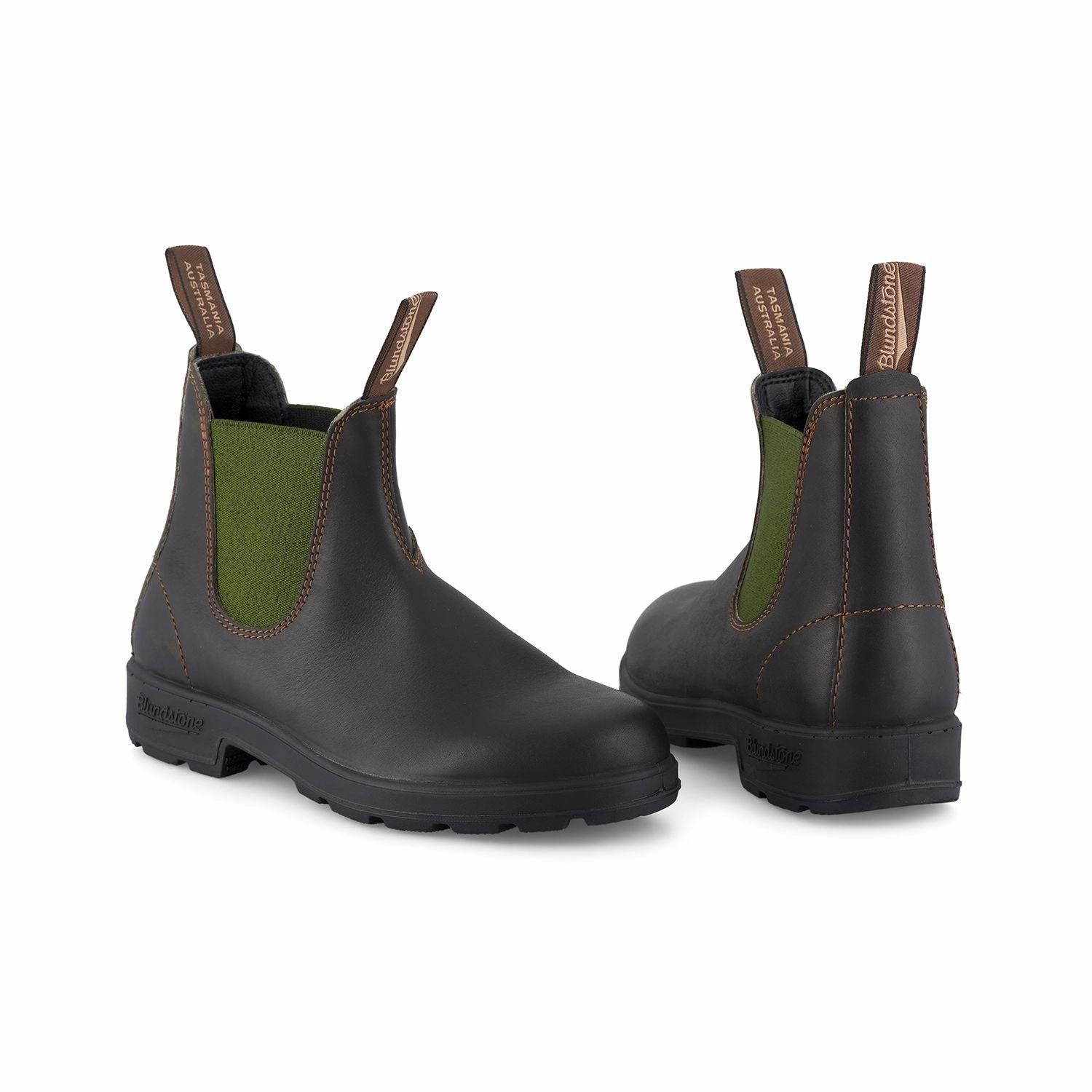 Blundstone Boot 519 Stout Brown/Olive Long Western Boots