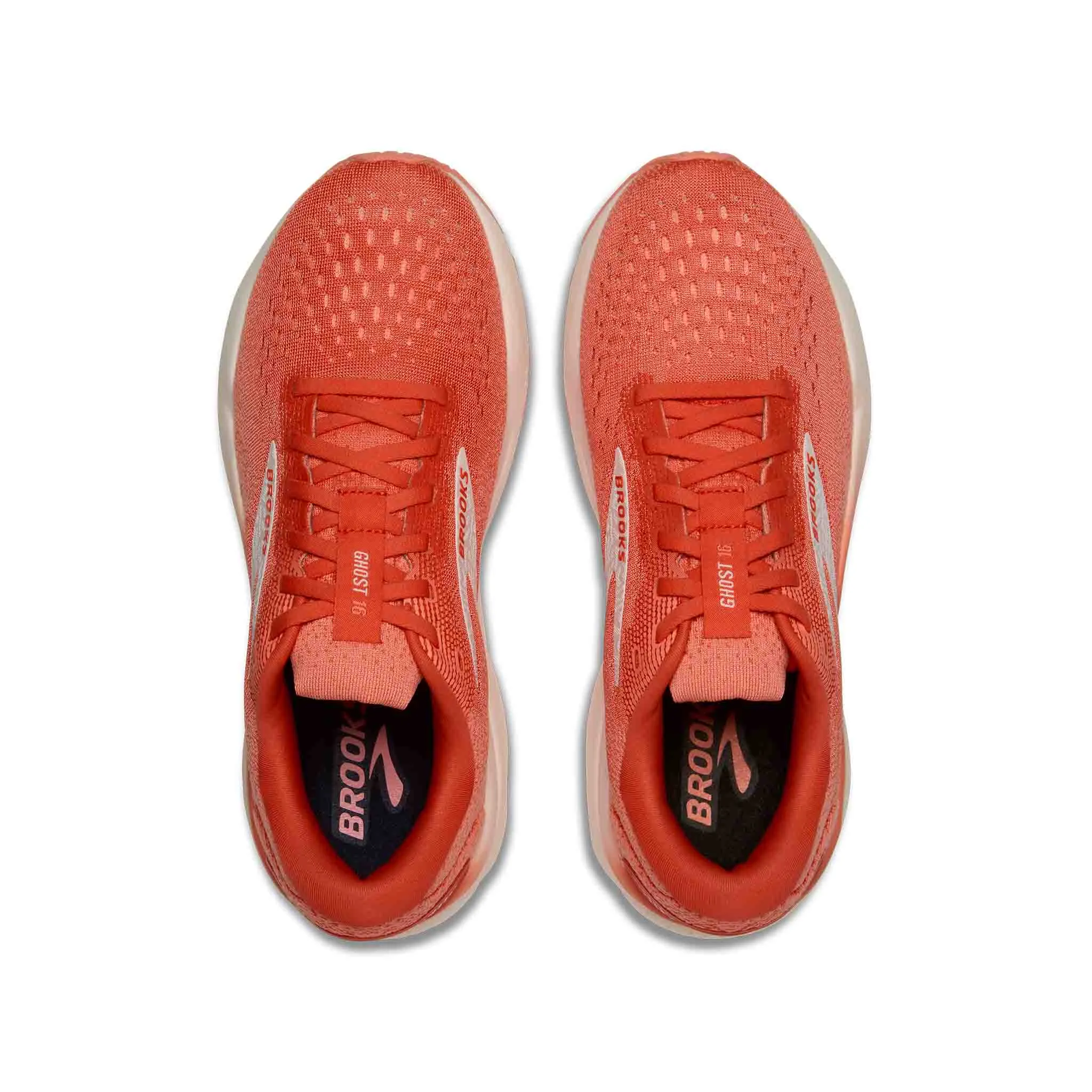 Stable Trail Running Shoes Brooks | Women's Ghost 16 Running Shoes - Coral