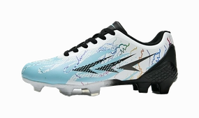 Meike Unisex Low-Top FG/AG Soccer Cleats - Multi-Ground Football Shoes with Shock Absorption & Waterproof White Firm Vs Soft Ground Soccer Cleats