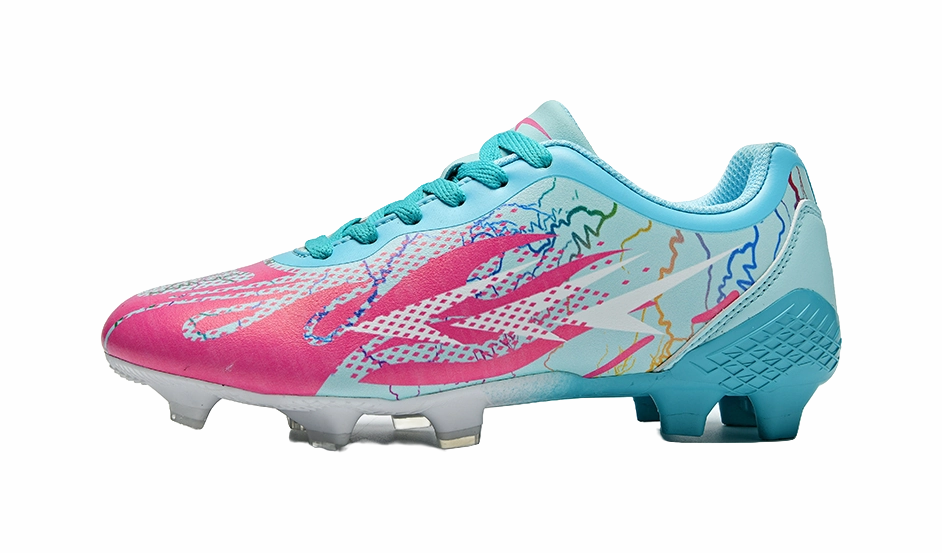 Meike Unisex Low-Top FG/AG Soccer Cleats - Multi-Ground Football Shoes with Shock Absorption & Waterproof White