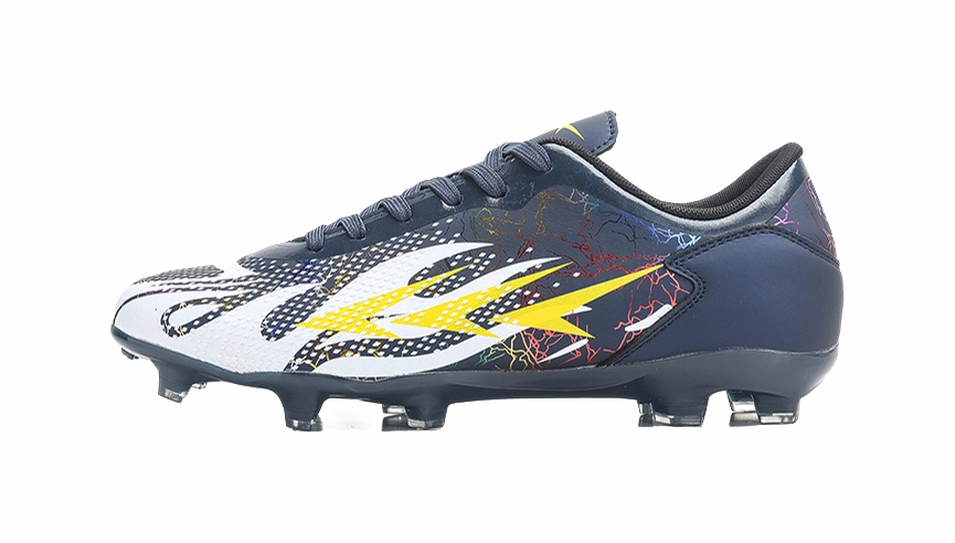 Meike Unisex Low-Top FG/AG Soccer Cleats - Multi-Ground Football Shoes with Shock Absorption & Waterproof White
