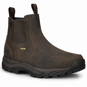Waterproof Washable Shoes HOGGS OF FIFE Creagan Waterproof H-Tex Dealer Boots - Waxy Brown