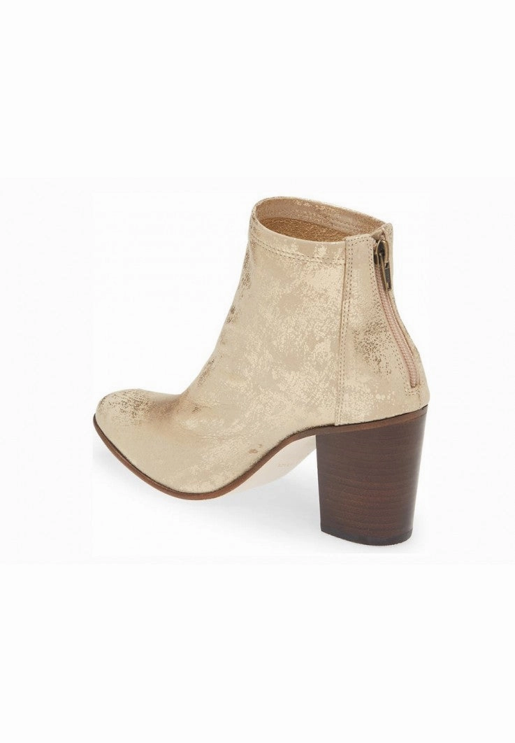 WOMEN'S CHOCOLAT BLU BOSTON GOLD BOOTIE Best Dress Shoes Standing All Day