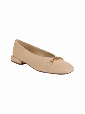 Women's Plain Bellorinas,Beige Wearing Flat Shoes