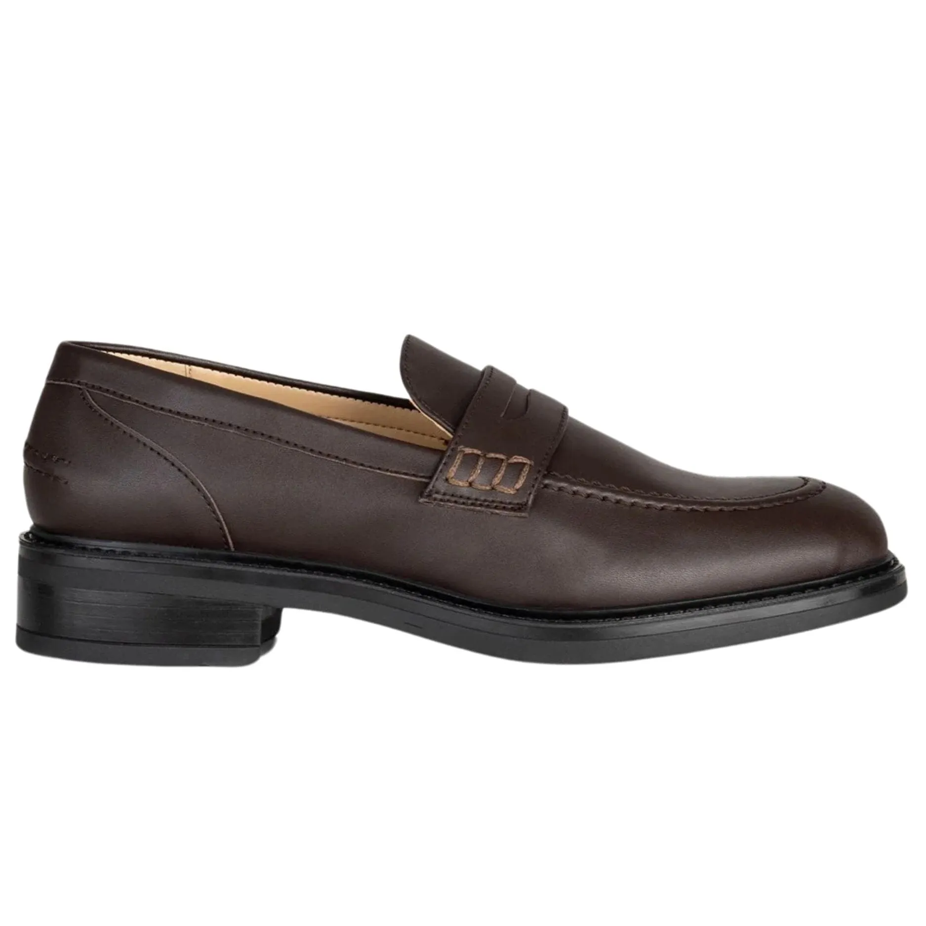 Women's vegan loafer by Solari Milano - black or brown Loafers Royal Blue