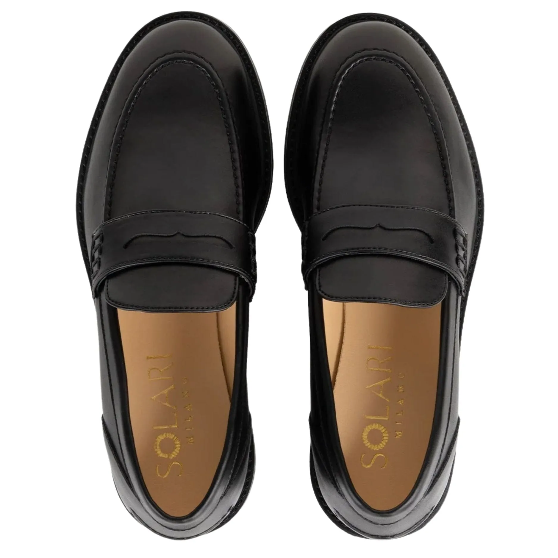 Cute Loafers For Work Women's vegan loafer by Solari Milano - black or brown
