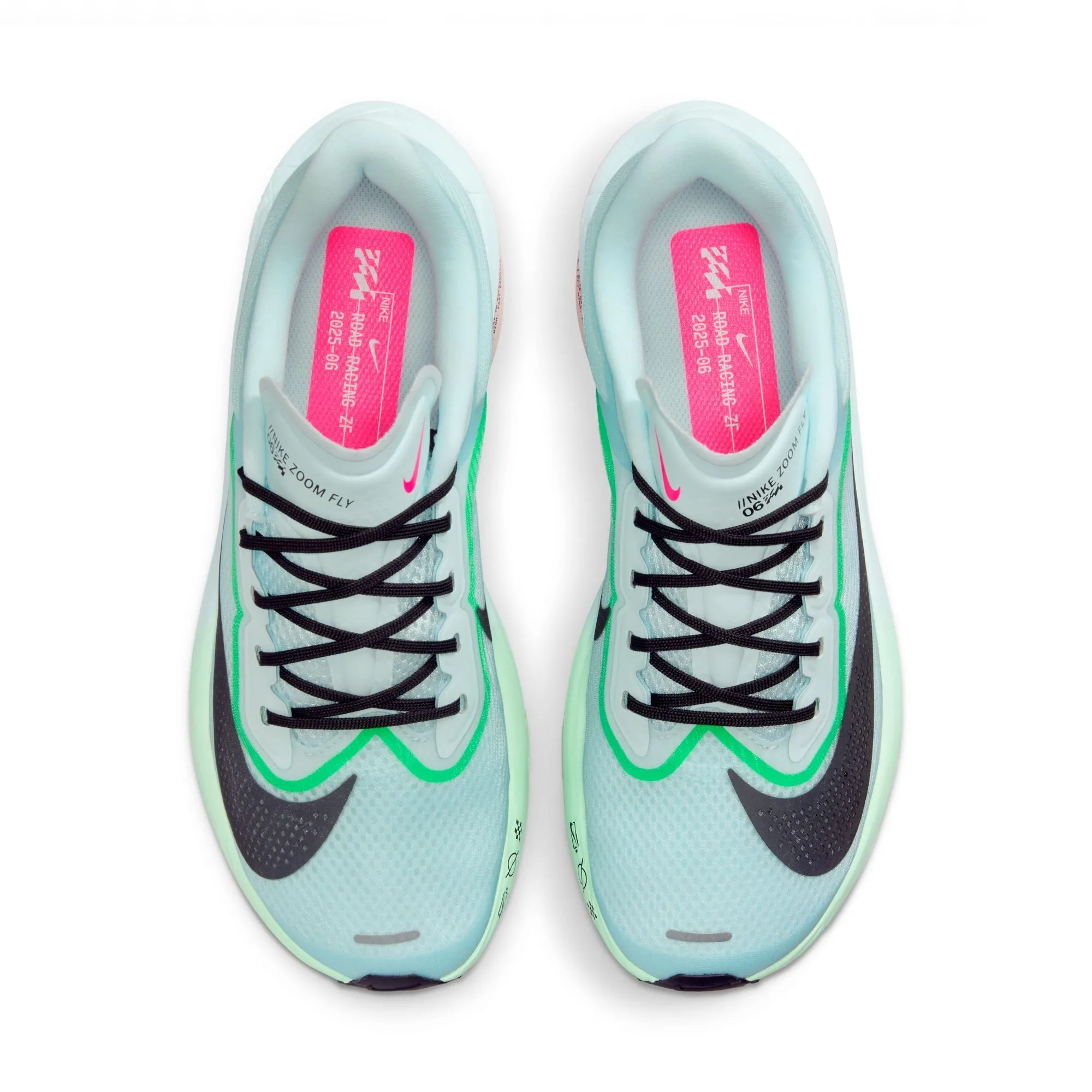 Women's Zoom Fly 6 Running Shoes Glacier Ice / Hyper Pink / Green Shock / Black Best Nike Shoes With Arch Support