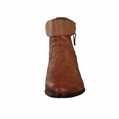 Dress Non Slip Shoes Y07A8-22 Ankle Side Zip Cuff Chestnut