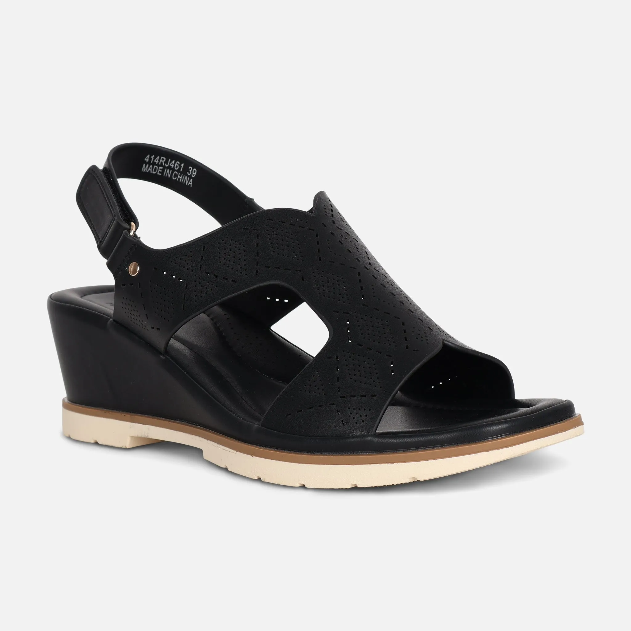 LADIES CASUAL SLIP-ON SANDALS Espadrille Sandals Peep Toe