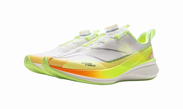 Running Shoes With Ankle Support LINING YOUNG Red Hare 8 PRO Anti Slip Wear Resistant Low Top Kids' Running Shoes White Yellow