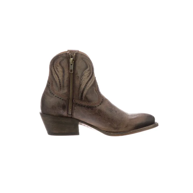 LUCCHESE Women's Sabine Booties - Brown Buy Boots Near Me